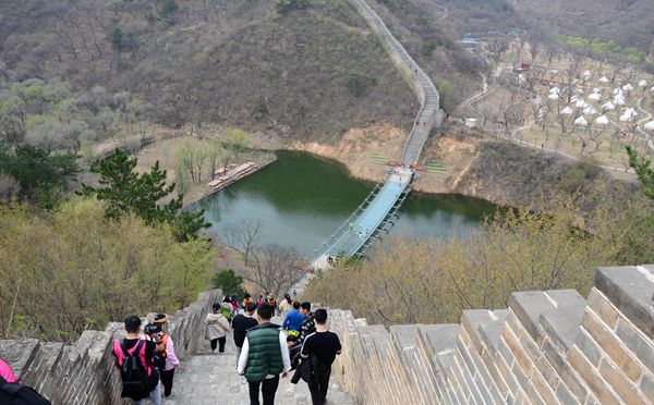 ​水长城30人团队登长城户外团建